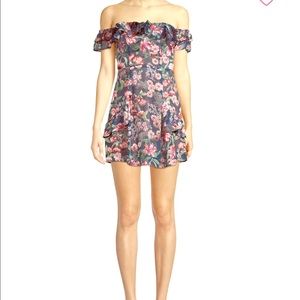 For love and lemons floral off the shoulder dress. Worn once almost perfect.
